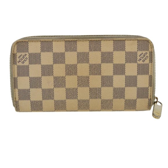 LOUIS VUITTON Damier Azur Zippy Wallet Long Wallet LV Auth th3350 - Picture 3 of 16